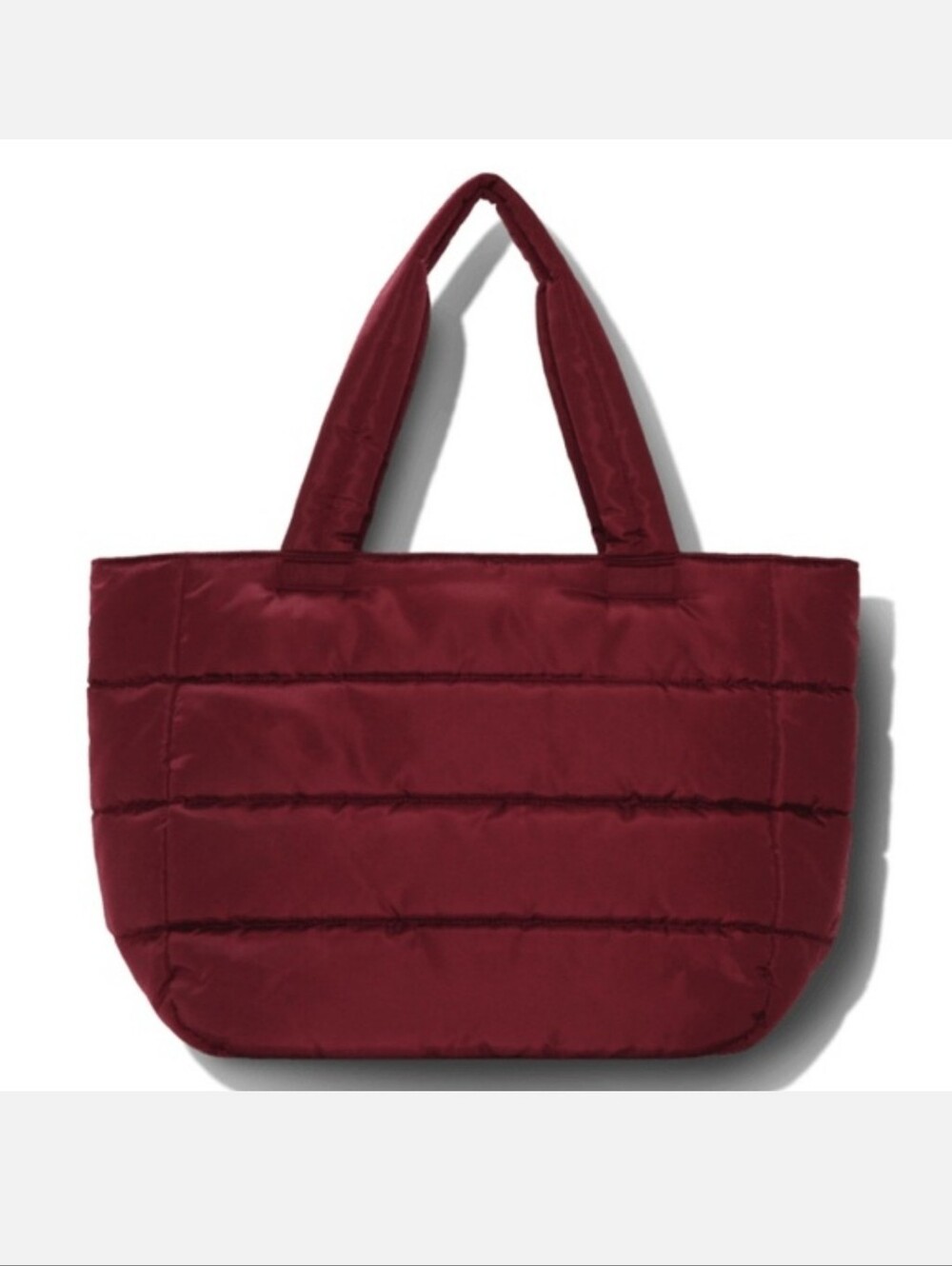 Splits59 Quilted Tote in Deep Wine Red